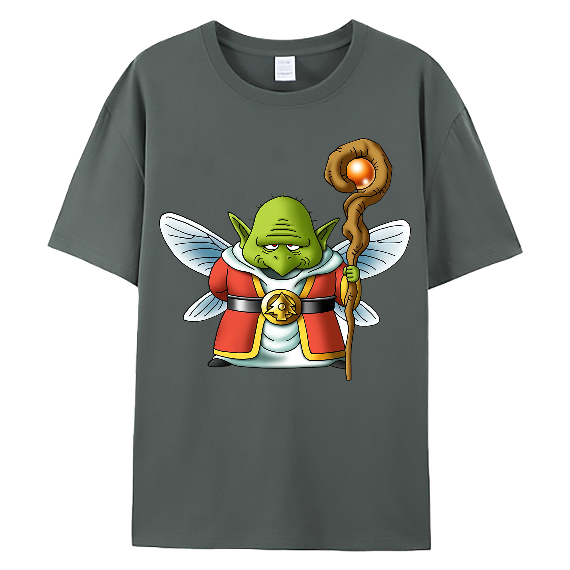 （画像用） ドラゴンクエスト Doragon Kuesuto Dragon Quest 綿100％ メンズ半袖Tシャツ｜肌触りやわらか＆通気性